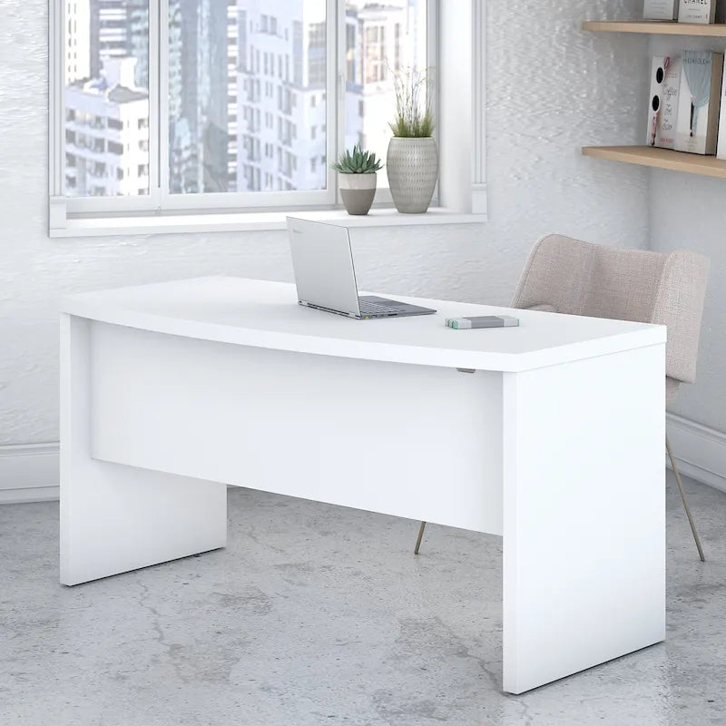 Bureau avec façade incurvée 60W