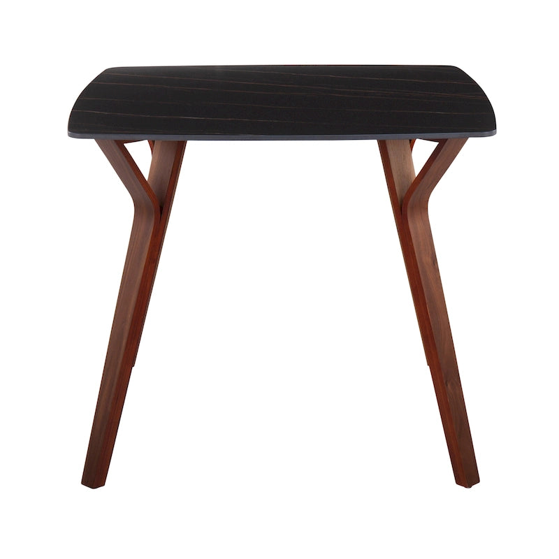 Table de salle à manger Sala avec plateau en marbre texturé
