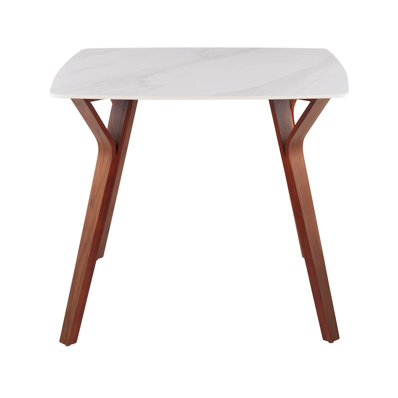 Table de salle à manger Sala avec plateau en marbre texturé