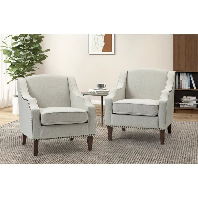 Fauteuil Lucretius avec Clous Décoratifs