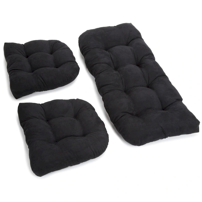 Coussin d'intérieur pour petite banquette en microsuède