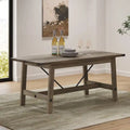 Table de salle à manger rustique et moderne pour 6 personnes