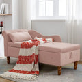 Chaise longue d'intérieur, chaise longue pour chambre avec rangement et oreiller, chaise longue rembourrée moderne à accoudoirs roulés pour le repos